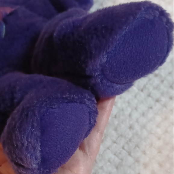 Ty Beanie Baby Princess Diana Bear 1997 rare purple retired white rose teddy - Picture 14 of 14